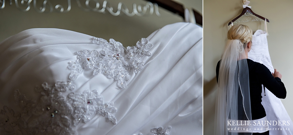 wedding dress detail, Kellie Saunders Photography